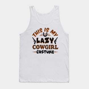 This Is My Lazy Cowgirl Costume Tank Top